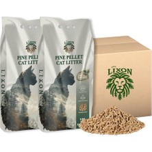 Delixa Lixon Natural Doğal Çam Peleti Kedi Kumu 10 kg (20L) Yavru/yetişkin Kediler, Kemirgenler IÇIN%100 Bi
