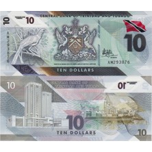 Banknoting Trinidad ve Tobago 10 Dolar 2020 Polymer Çil.