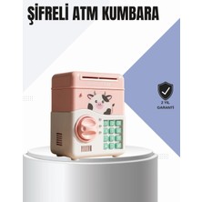 Epilons Pembe Elektronik Şifreli Otomatik Para Çeken Atm Kumbarası