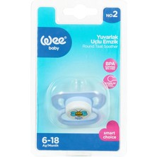 Delixa Wee Baby Oval Gövdeli Yuvarlak Uçlu Emzik No:2 - Mavi