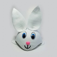 Epilons Tavşan Şeklinde Çocuk Şapkası Beyaz