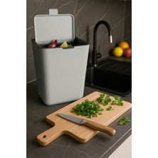 Flip 6 Lt Banyo Mutfak Tezgah Üstü Çöp Kovası, Şık ve Pratik Kullanım