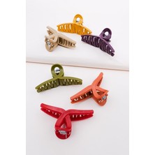 Delixa Renkli Kadın 6li Fiyonk Mandal Toka Seti,kadın Çocuk Mandal Toka, Lastik Toka Seti, Toka Organizer,