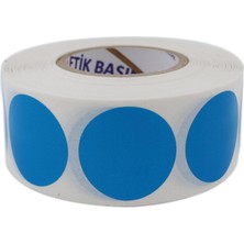 Delixa Hazır Etiketler , Hazır Al Hızlı Al Pp Opak Daire Işaretleme Etiketi Rulo Etiket, 30MM x 30MM Çap 10