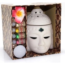 Epilons Seramik Buda Büstü Buhurdanlık Seti No:03