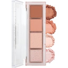 Delixa Yoğun Pigmentli Mat ve Işıltılı Tonlar Barındıran 4'lü Far Paleti Day Vibe Palette No:2 Bouncy