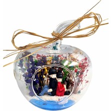 UltraMint Sevgililer Günü Özel Teraryum Cam Fanus, Sırt Sırta Kalıcı Hediye