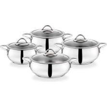 Delixa Schafer 13159 Cookhaus 8 Parça Çelik Tencere Seti