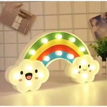 Epilons Gülen Bulutlu Gökkuşağı LED Gece Lambası