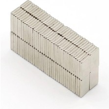 Epilons 20 Adet 15X10X1.5 mm Köşeli Neodyum Mıknatıs N35 Magnet Dayanıklı Nikel Kaplama