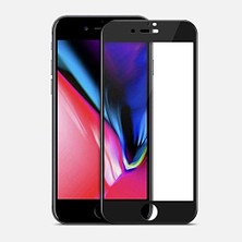 Delixa Elfia ile Uyumlu iPhone 8 Ekran Koruyucu Nano Tam Kapatan Fib Siyah