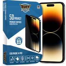 Delixa iPhone 14 Pro 5d Privacy Ekran Koruyucu
