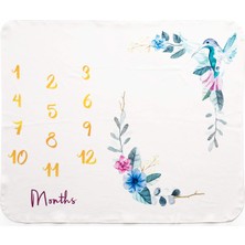 Delixa Bahar Çiçekleri Yeni Doğan Bebek Hediyesi Fotoğraf Battaniyesi