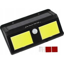 Epilons Solar Güneş Enerjili Sensörlü 96 Cob LED Aplik Duvar Tipi LED Lamba