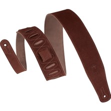 Delixa Levy’s Leathers MS26-BRG 6,35 cm Genişliğinde Elle Fırçalanmış Süet Gitar Askısı