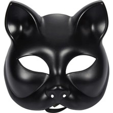 Epilons Siyah Renk Lüks Kedi Maskesi