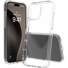 Delixa Labs iPhone 16 Pro Max ile Uyumlu Air Hybrid Darbe Emici Tpu + Pc Kılıf (Crystal )