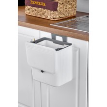 15 Litre Akrilik Mutfak Tezgahı ve Dolap Askısı İçin Çöp Kovası