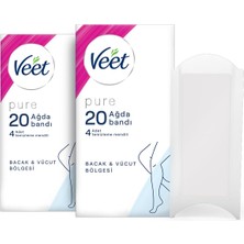 Delixa Pure Hipoalerjenik Ağda Bandı, (2 x 20 Adet)