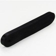 Delixa Parti Vitrini Siyah Renk Saten Kurdela 1 Cm. x 10 Metre (Siyah)