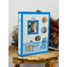 Delixa Rabsev 10X15CM 200 Fotoğraf Kapasiteli Lüks Çerçeveli Bebek Fotoğraf Albümü RS462003-M