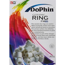 Delixa Dophin FM905 Akvaryum Dış Filtre Için Seramik Halka, Seramic, 400 G
