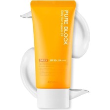 Delixa A'pıeu Yapışkan His Bırakmayan Güneş Koruyucu Pure Block Natural Daily Sun Cream SPF50 Pa 50 Mililit