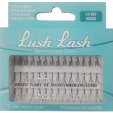 Delixa Lush Lash Tekli Takma Kirpik Karışık (Kısa-Orta-Uzun) LU-622