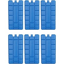 Delixa 6 Adet Akü Extra Soğutma Özellikli Jel Sıvılı 400ML Kaset Termos Buz Aküsü 60 Saat Koruma Ce Belgeli