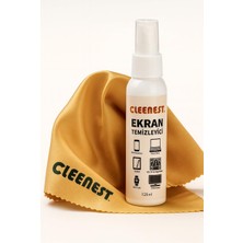Delixa Cleenest Ekran Temizleyici Seti, 125 ml Sprey ve 30X30 cm Mikrofiber Bez, Tüm Ekranlar Için