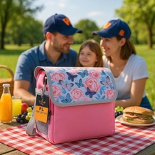Delixa Pembe Termal Yalıtımlı Soğuk Sıcak Tutma Yiyecek Içecek Izolasyonlu Taşıma Çantası, Buz Aküsü Hediye