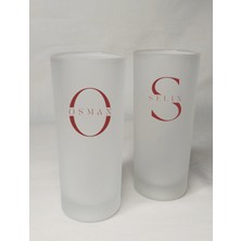 UltraMint Çiftlere Özel Isimli ve Harfli Buzlu Rakı Bardağı Çift Takımı