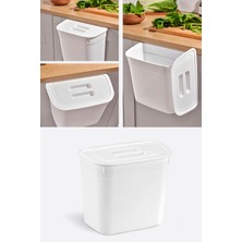 Pratik ve Şık 7l Kapaklı Dolap Içi Asılabilir Çöp Kutusu