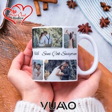 UltraMint Isimli 8 Fotoğraflı Kupa, Kişiselleştirilmiş Hediye Bardak