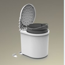 Pratik ve Şık 6 Litre Dolap Içi Çöp Kovası, Beyaz