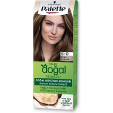 Delixa Palette Kalıcı Doğal Renkler 6-0 Koyu Kumral Shea Yağı & Yulaf Çekirdeği Özlü Saç Boyası