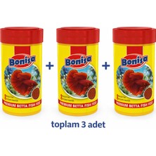 Bonisa Premium Beta Balık Yemi 300ML (100ML*3 Adet)