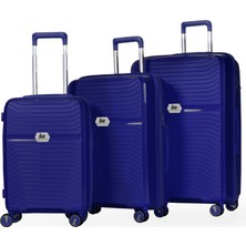 Centlee America Valiz Poliepilen Kırılmaz Şık 3 Lü Valiz Seti