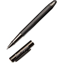 UltraMint Kişiye Özel Mat Siyah Deri Detaylı Metal Kalem, Şık Hediye Kutusunda