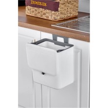 Pratik ve Hijyenik 15L Mutfak Çöp Kovası, Tezgah ve Dolap Içi Askılıkli