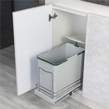 Pratik Raylı Dolap Içi 24 L Çöp Kovası, Temizlik ve Düzen Için Mükemmel