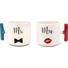 UltraMint Iki Renkli Türk Kahvesi Fincanı Seti, 200 Ml, Şık ve Zarif Tasarım