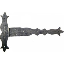 MiraLive Antika Tarz Dekoratif Pirinç Kuyruklu Dövme Menteşe - 251X393 Mm, Oksit