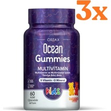 Ocean Gummies Multivitamin Kids 60 Jel Form - 3 Adet (180 Jel Form)