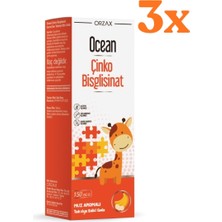 Ocean Çinko Bisglisinat - Muz Aromalı 150 ml - 3 Adet (450 Ml)