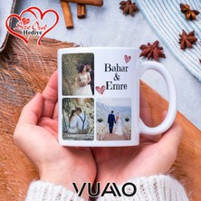 UltraMint Kişiye Özel 6 Fotoğraflı Kolaj Kupa Bardak, Isme Özel Hediye