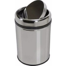 Paslanmaz Çelik Kapaklı Çöp Kovası 5l, Pratik ve Şık Tasarım