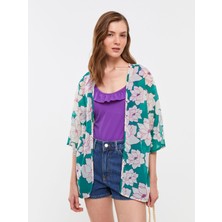 Lc Waikiki Yeni Sezon Şal Yaka Desenli Kadın Kimono