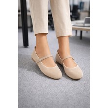 Ghattix Kadın Günlük Rahat Süet Babet