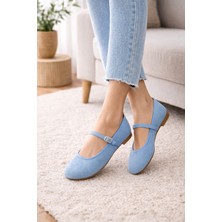 Ghattix Kadın Günlük Rahat Süet Babet